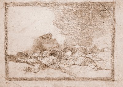 The Disasters of War: Dette er grunnen til at du ble født (forberedende tegning av Francisco de Goya