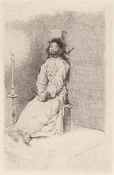 Den garroterte mannen av Francisco de Goya