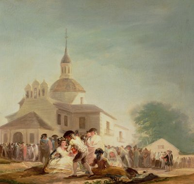 Eremitasjen i San Isidro, Madrid, 1788 av Francisco de Goya