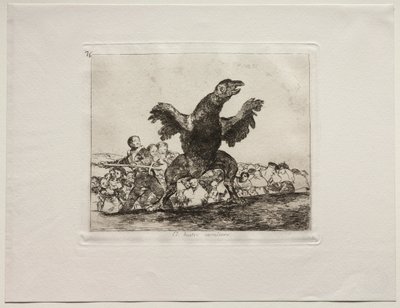 The Horrors of War: A Carnivorous Vulture. av Francisco de Goya
