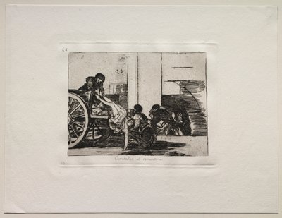 The Horrors of War: Cartloads to the Cemetery av Francisco de Goya