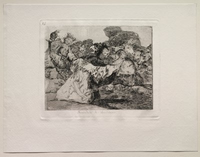 The Horrors of War: Charlatans Show. av Francisco de Goya