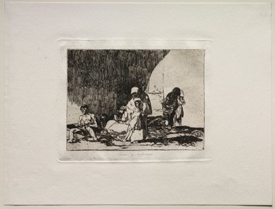 Krigens redsler: de friske og de syke av Francisco de Goya