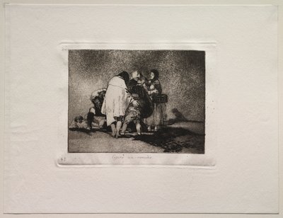 The Horrors of War: Det var ingenting å gjøre, og han døde. av Francisco de Goya