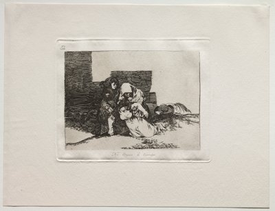 The Horrors of War: De kommer ikke i tide. av Francisco de Goya
