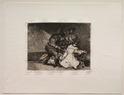 The Horrors of War: This Is Bad. av Francisco de Goya