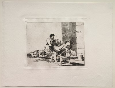 The Horrors of War: To The Cemetery. av Francisco de Goya