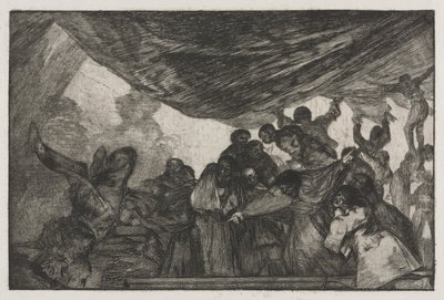 Ordspråkene: Klar dårskap, 1864. av Francisco de Goya