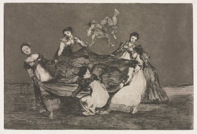 Ordspråkene: Feminin dårskap, 1864. av Francisco de Goya
