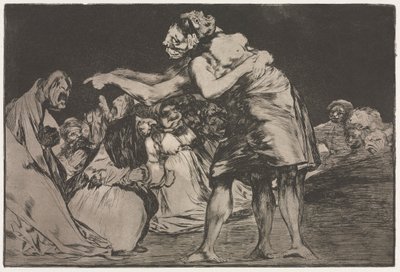 Ordspråkene: Matrimonial Folly, 1864. av Francisco de Goya