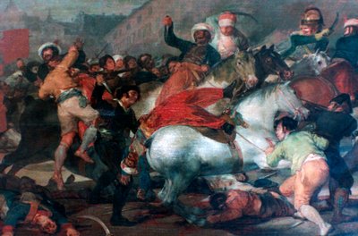 Den andre mai 1808: Anklagen for mamelukkene, 1814 av Francisco de Goya