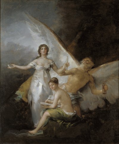 Sannhet, tid og historie, 1804-08 av Francisco de Goya