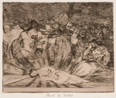 «Truth has Died» (Sannheten er død) fra serien «Krigens katastrofer» av Francisco de Goya