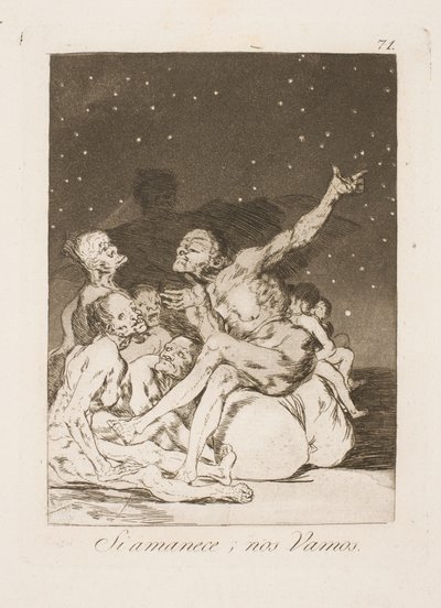 Ved daggry må vi dra av Francisco de Goya