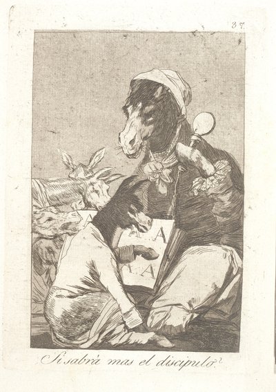 Vet eleven mer enn læreren? av Francisco de Goya