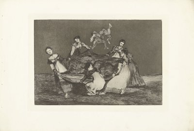 Feminin dårskap Disparate Feminino Los Disparates (Follies) Los Proverbios (Ordspråkene) (serietittel) av Francisco de Goya