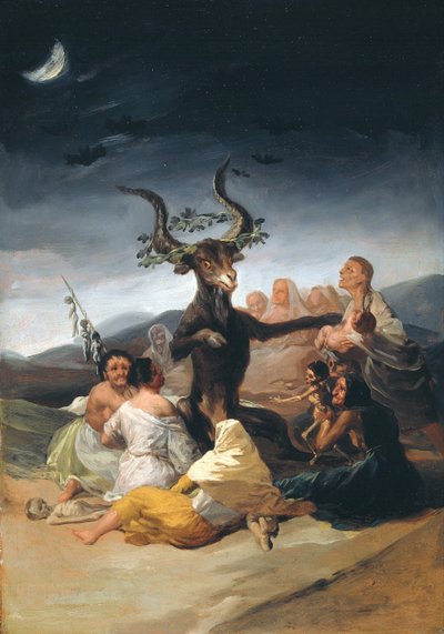 Heksesabbat, 1797-1798 av Francisco de Goya