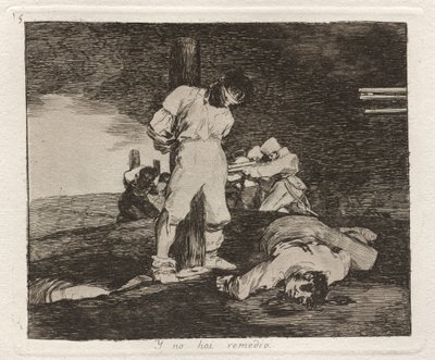 Y no hai remedio (og det er ingen hjelp for det) av Francisco de Goya