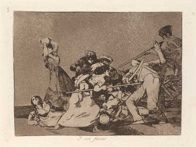 Y son fieras (Og de er som ville dyr) av Francisco de Goya