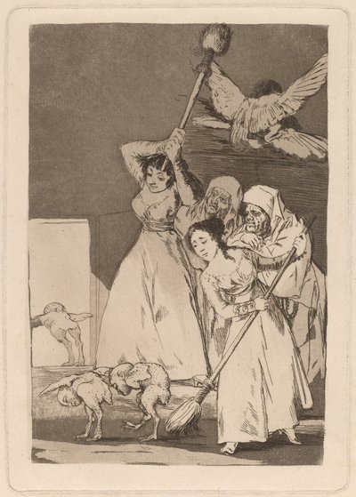 Ya van desplumados (There They Go Pucked) av Francisco de Goya
