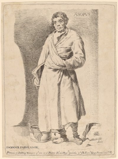 Aesopvs (Aesop) av Francisco de Goya after Diego Velázquez
