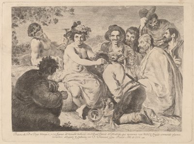 Busser (Bacchus) av Francisco de Goya after Diego Velázquez