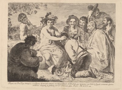 Busser (Bacchus) av Francisco de Goya after Diego Velázquez