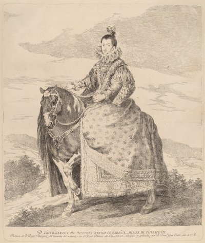 Margaret av Østerrike av Francisco de Goya after Diego Velázquez