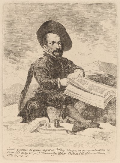 En dverg (En dverg) av Francisco de Goya after Diego Velázquez