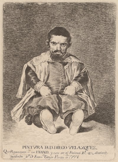 En dverg (En dverg) av Francisco de Goya after Diego Velázquez