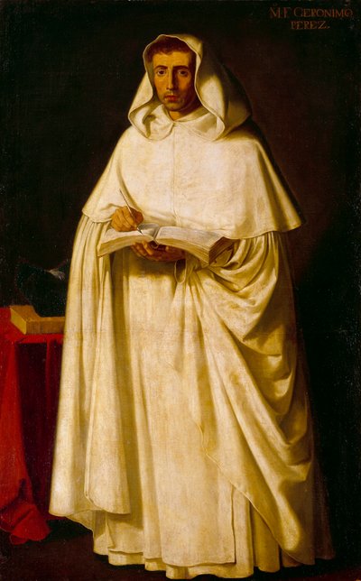 Portrett av far Jeronimo Perez, maleri av Francisco de Zurbaran (1598-1664) av Francisco de Zurbaran
