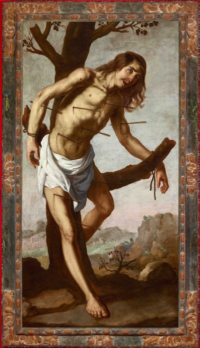 Martyrdommen til Saint Sebastian, ca. 1650. av Francisco de Zurbaran