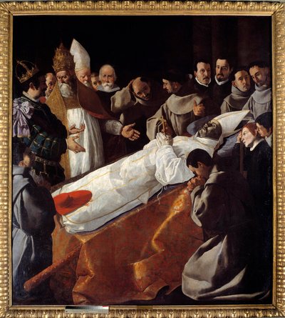 Utstillingen av kroppen til Saint Bonaventure (1221-1274) Maleri av Francisco de Zurbaran (1598-1664) 1600-tallet Søn. 2,5x2,25 m av Francisco de Zurbaran