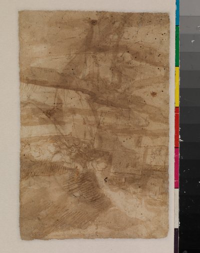 Fragment av et landskap, verso, 1600-tallet av Francisco the Younger Herrera