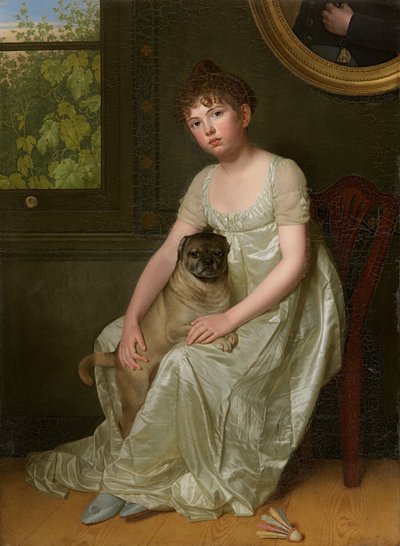 Portrett av Sylvie de la Rue (olje på lerret) av Franciscus Joseph Octave van der Donckt