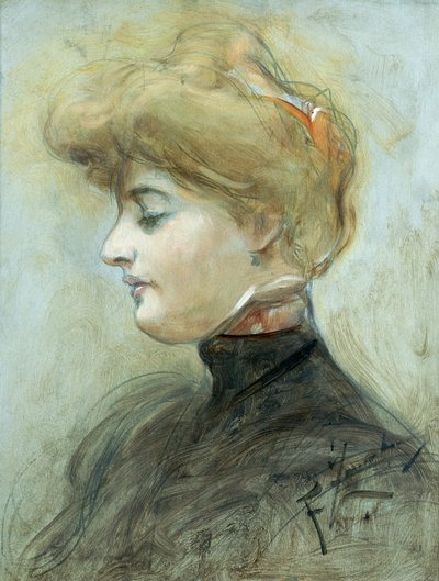 Leder av en blond kvinne, ca. 1895 av Franciszek Zmurko