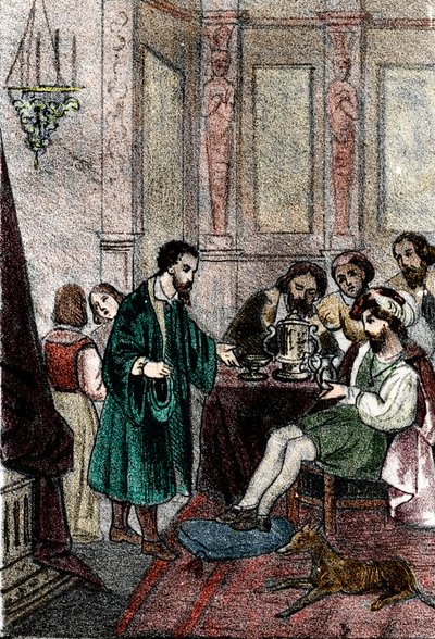 Billedhuggeren Benvenuto Cellini ved hoffet til kongen av Frankrike Francois I av Franco Mistrali