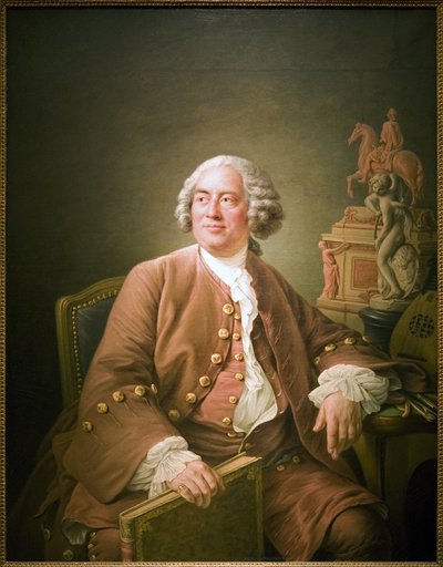 Portrett av Edme Bouchardon (1698-1762), fransk billedhugger, Oljemaleri på lerret av Francois Hubert Drouais (1727-1775). Fotografi, KIM Youngtae, Paris, Musee Carnavalet. av Francois Hubert Drouais