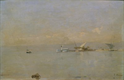 Der Hafen von Ouchy von Francois-Louis-David Bocion