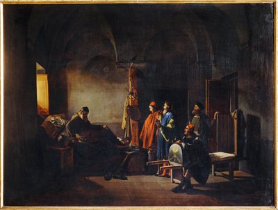 Der Maler Sodoma wird ins Krankenhaus gebracht. 1815 von Francois-Marius Granet
