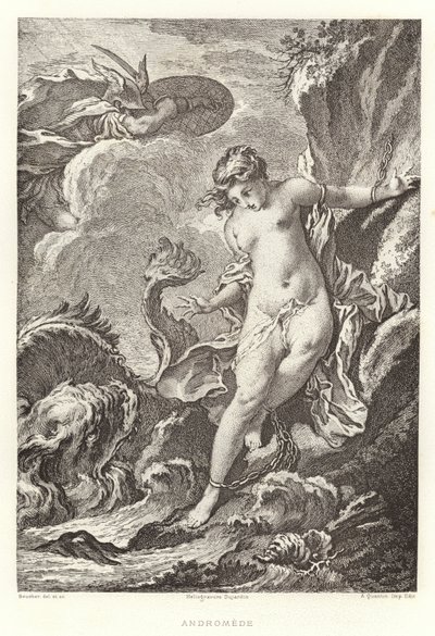 Andromeda (gravering) av Francois (after) Boucher