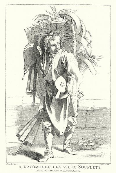 Belgmender (gravering) av Francois (after) Boucher