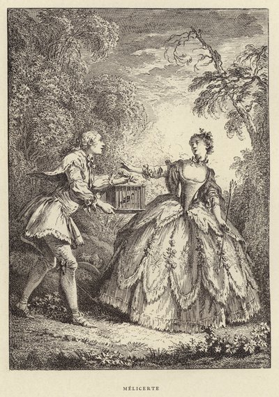 Melicerte (gravering) av Francois (after) Boucher