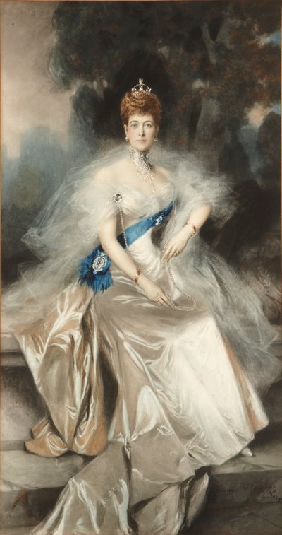Dronning Alexandra av Francois (after) Flameng