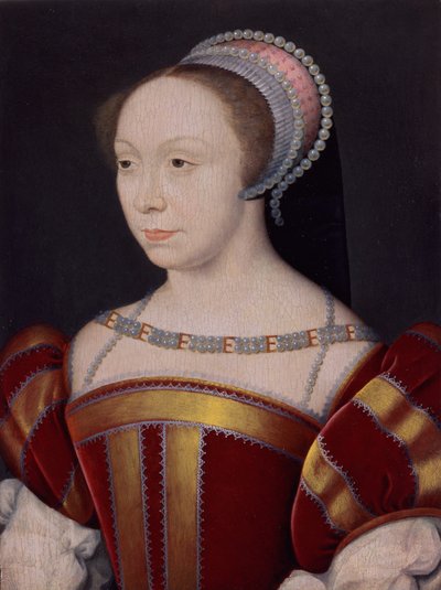 Françoise Breze (1515-1577), hertuginne av Bouillon av Francois (attr. to) Clouet