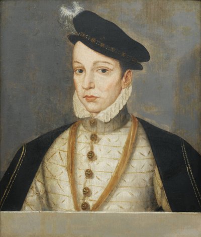 Portrett av kong Charles IX av Frankrike (1550-1574) par l