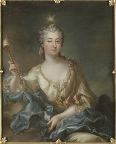 Louise Ulrique de Prussia, dronning av Sverige og Finland - Portrett av Louisa Ulrika av Preussen (1720-1782), dronning av Sverige, av Grasognon Latinville, Francois-Adrien (1705-1774). Olje på lerret. Størrelse: 103x82cm. Nationalmuseum Stockholm av Francois Adrien Grasognon Latinville