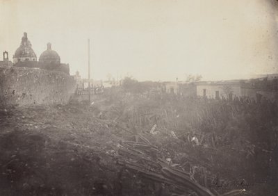 Arkitektonisk studie i Mexico, 1864-69. av Francois Aubert