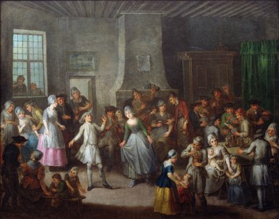 Interiøret i en taverna av Francois Aubert