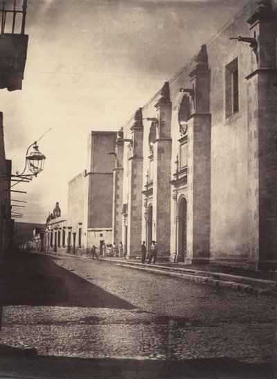 [Scene for henrettelsen av keiser Maximilian I av Mexico], 1867. av Francois Aubert
